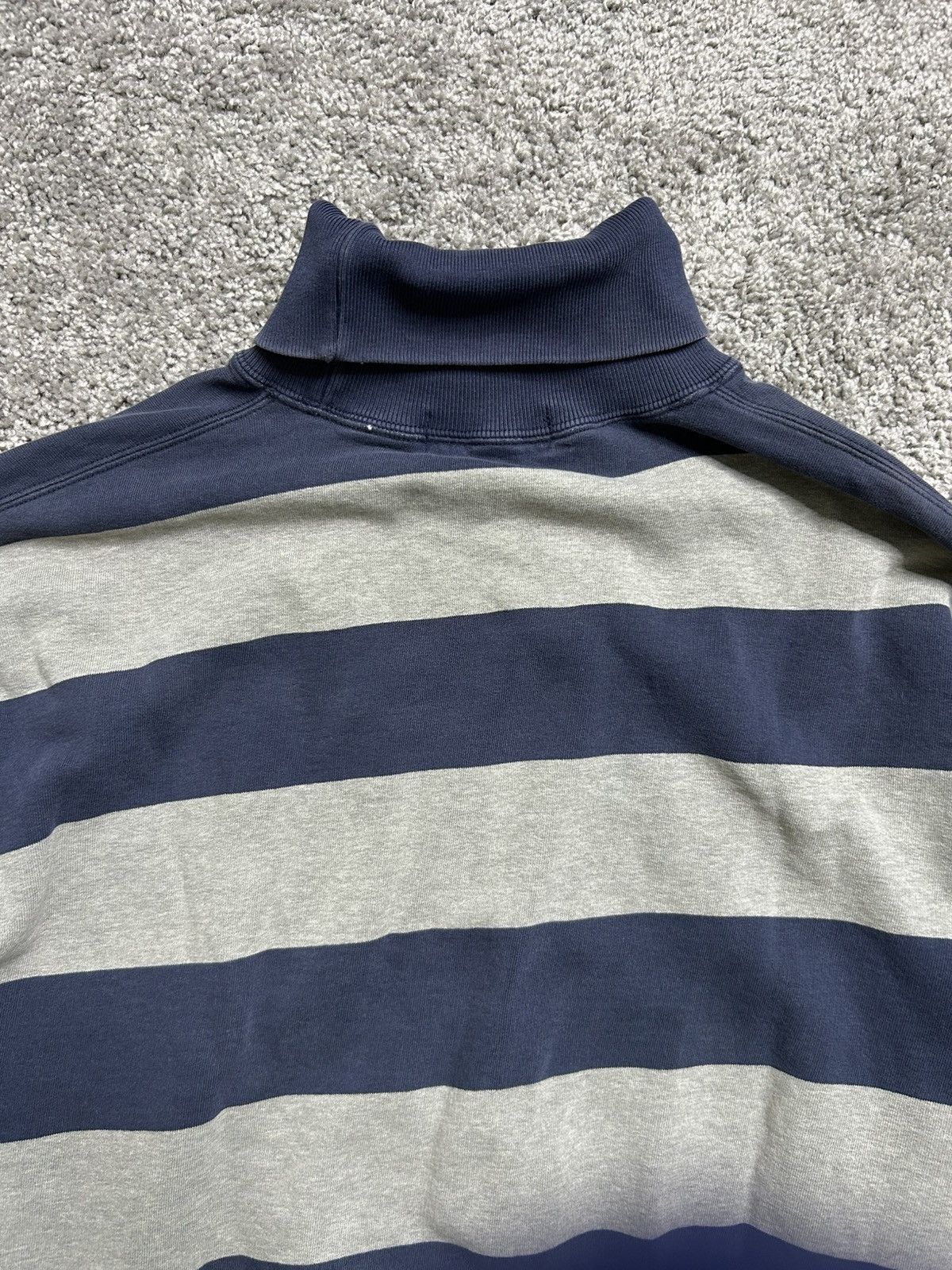 Polo Ralph Lauren Vintage 80s Polo Ralph Lauren Striped Turtle Neck Sweatshirt Size US XL / EU 56 / 4 - 8 Thumbnail
