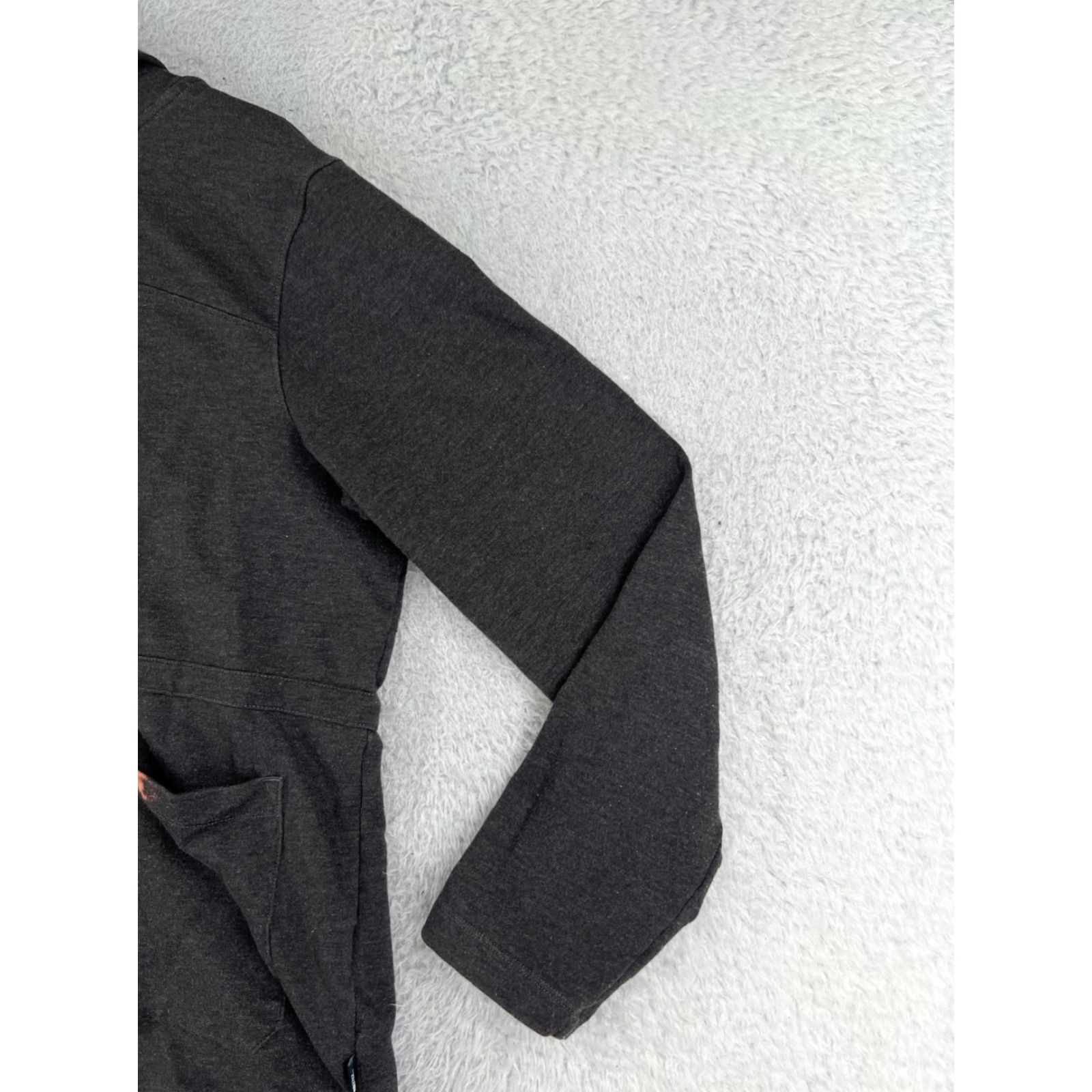 The North Face The North Face Jacket Womens Large Gray Full Zip Cotton Blend Terry Hood Pockets Size L / US 10 / IT 46 - 6 Thumbnail