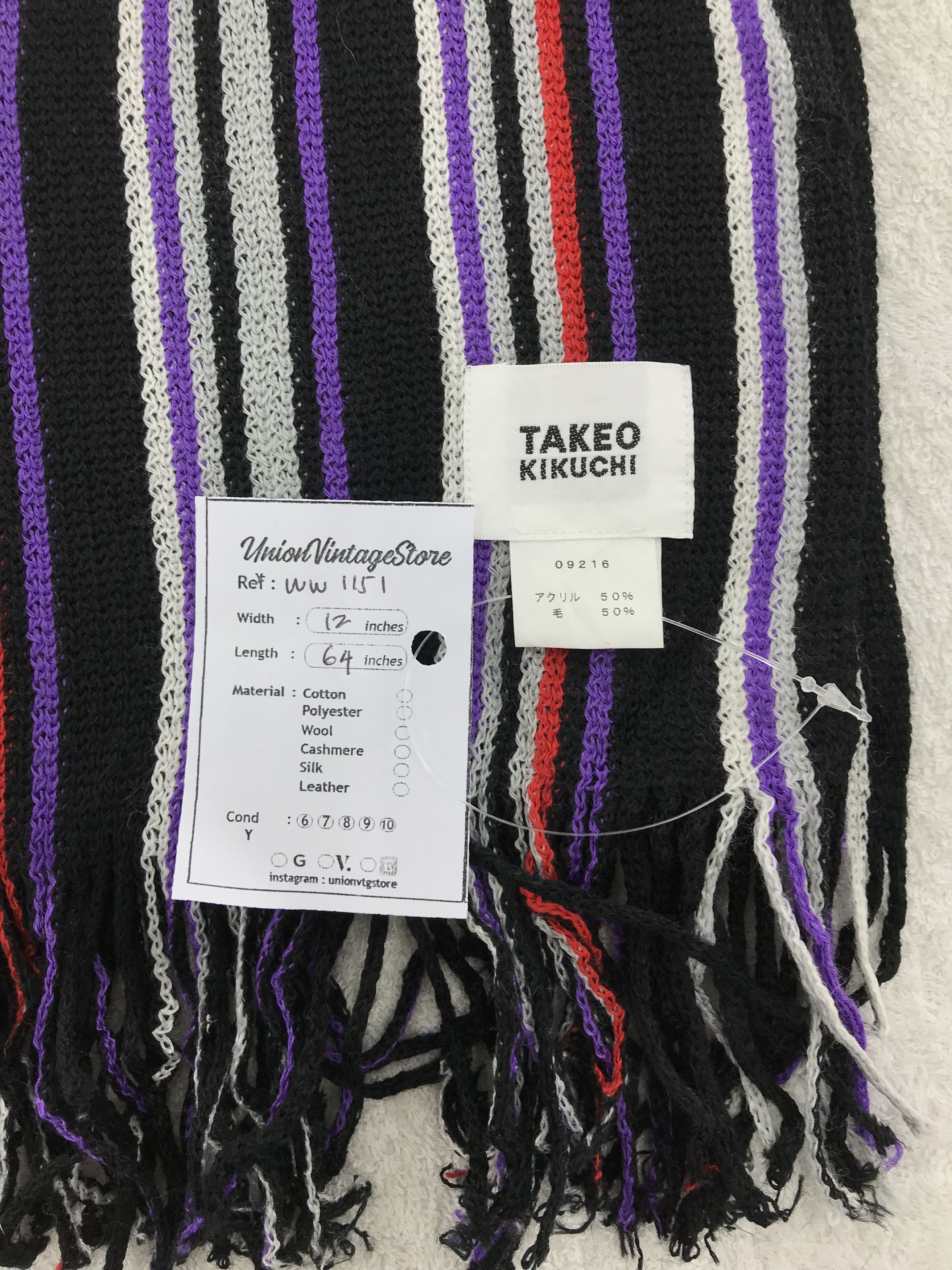 Takeo Kikuchi Takeo Kikuchi Scarf / Muffler / Neckwear - WW1151 Size ONE SIZE - 4 Thumbnail
