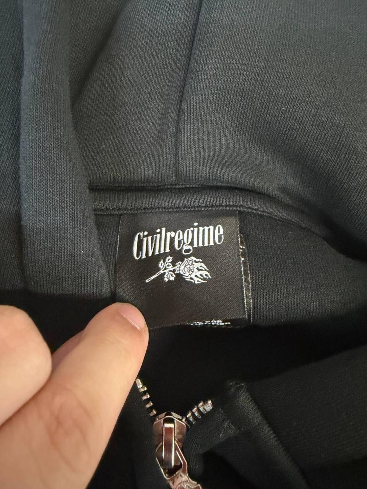 Civil Regime Civil Regime Rhinestone Flame Zip Hoodie XL Black Streetwear Size US XL / EU 56 / 4 - 4 Thumbnail