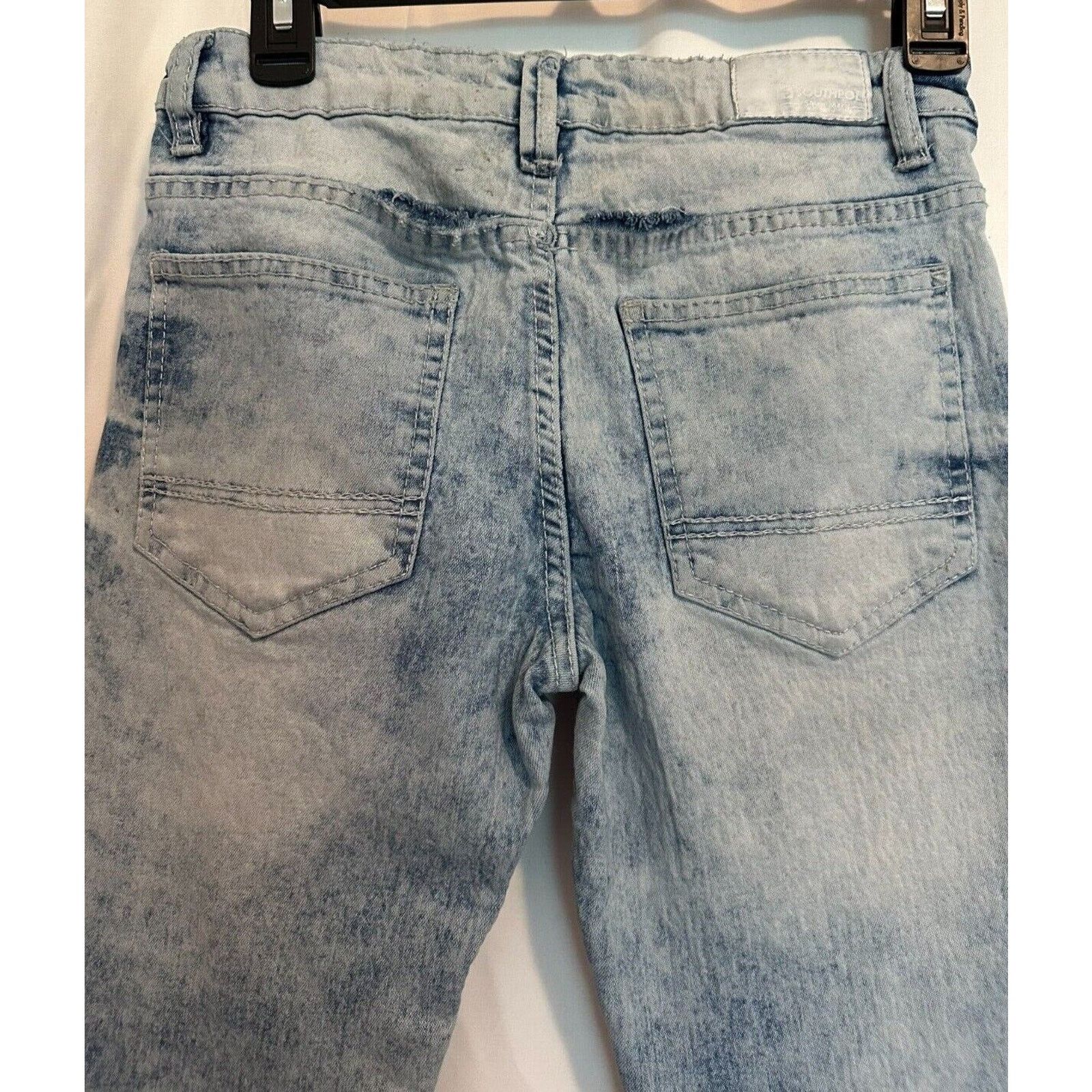 Southpole SOUTHPOLE Blue Sz14 Denim Jeans Distressed Streetwear Grunge Size 36" / US 14 / IT 50 - 7 Thumbnail