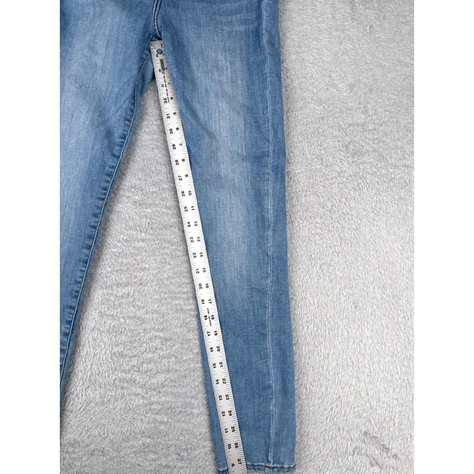 Forever 21 Forever 21 Jeans Women 28 Blue High Rise Skinny Denim Light Cotton Blend 25x28 Size 28" / US 6 / IT 42 - 7 Thumbnail