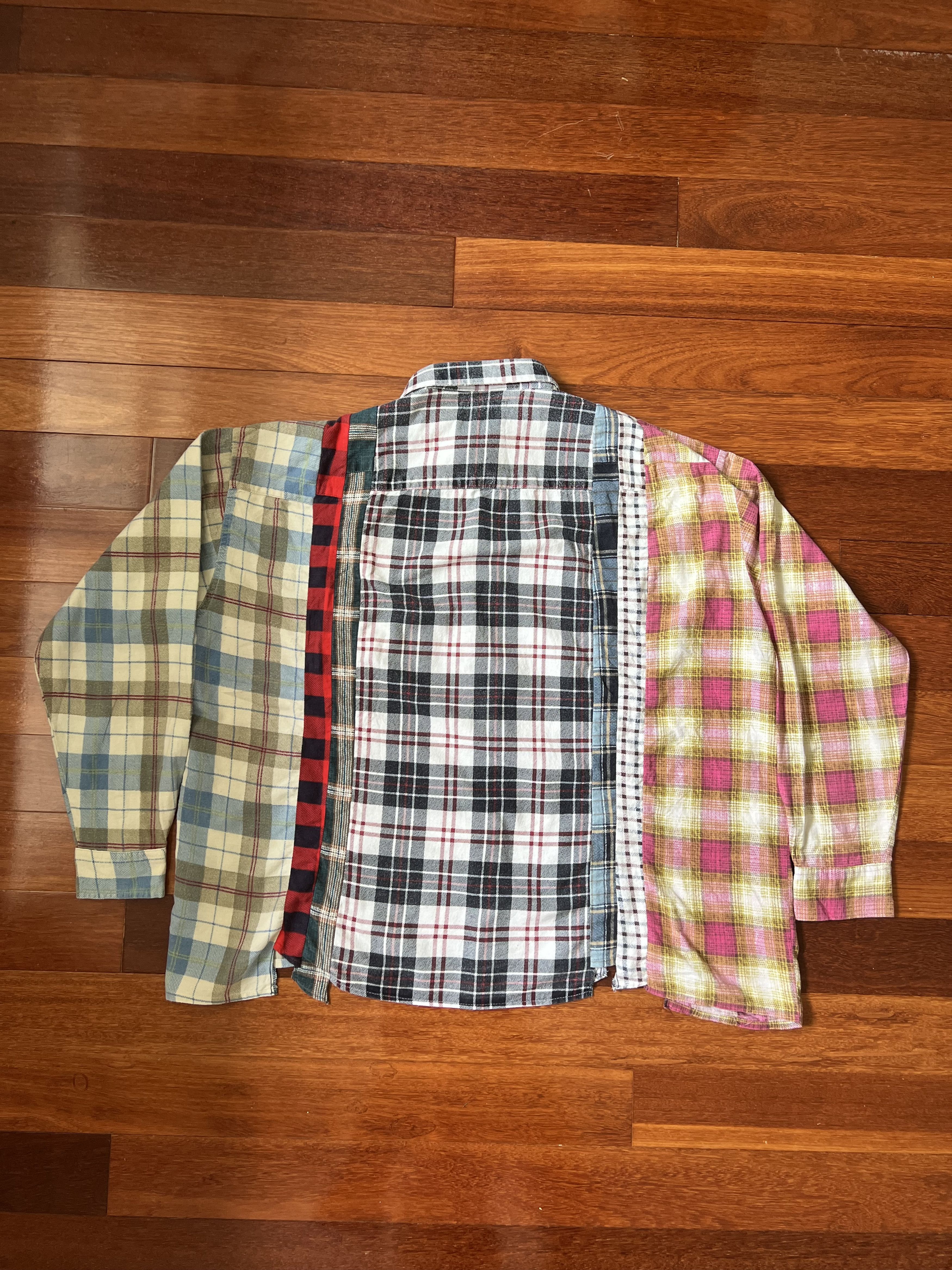 Needles 💚 1/1 Rebuild by Needles 7 Cuts Wide Flannel Shirt NEW Size US M / EU 48-50 / 2 - 3 Thumbnail