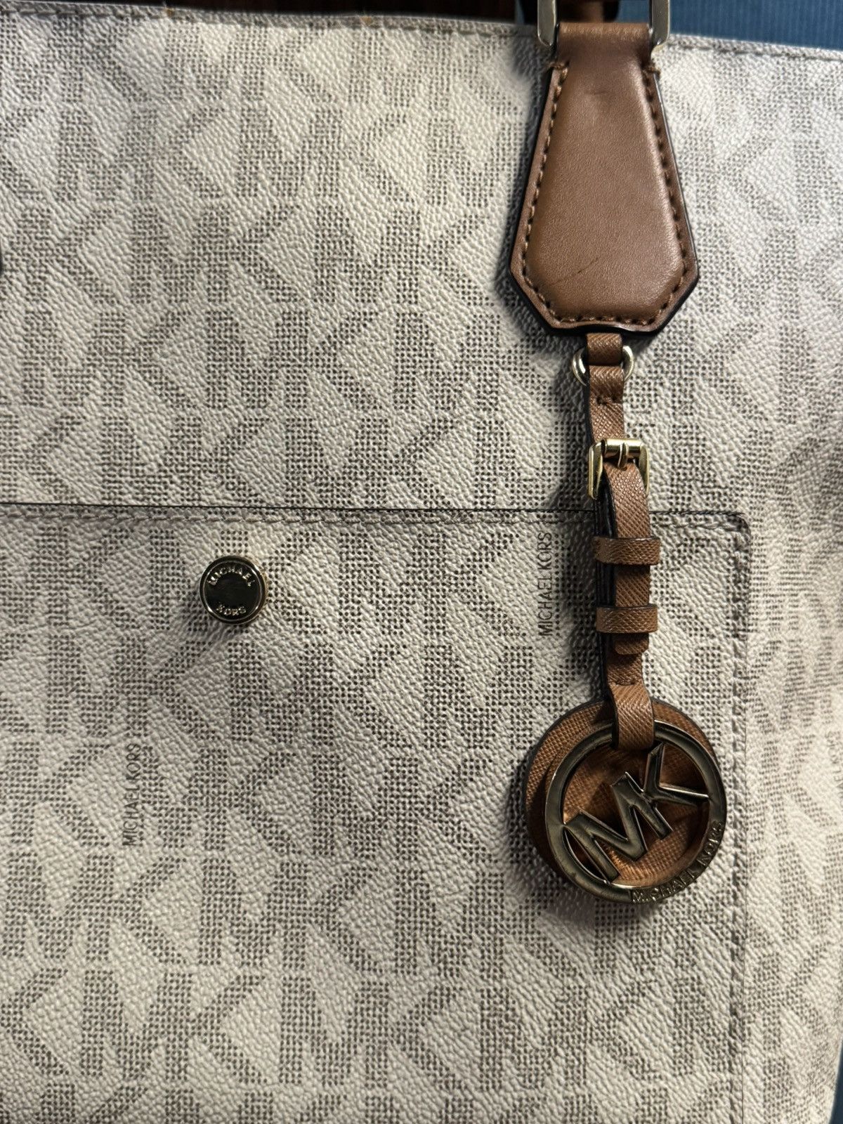 Michael Kors MK - Greenwich Large MK logo grab bag Size ONE SIZE - 4 Thumbnail