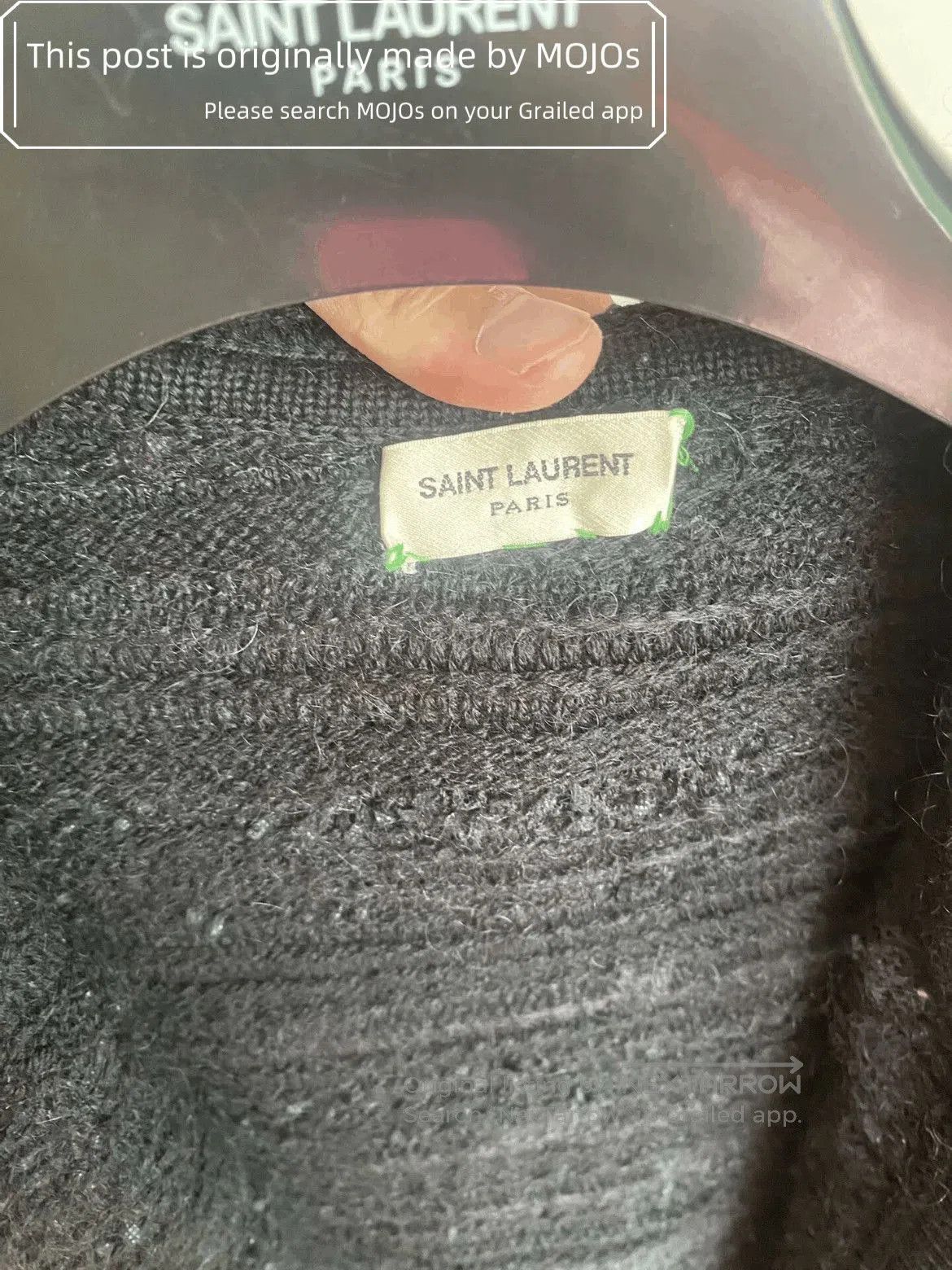 Saint Laurent Paris Sz S Saint Laurent Paris 18AW Knitwear Hoodie Cardigan mojo Size US S / EU 44-46 / 1 - 5 Thumbnail