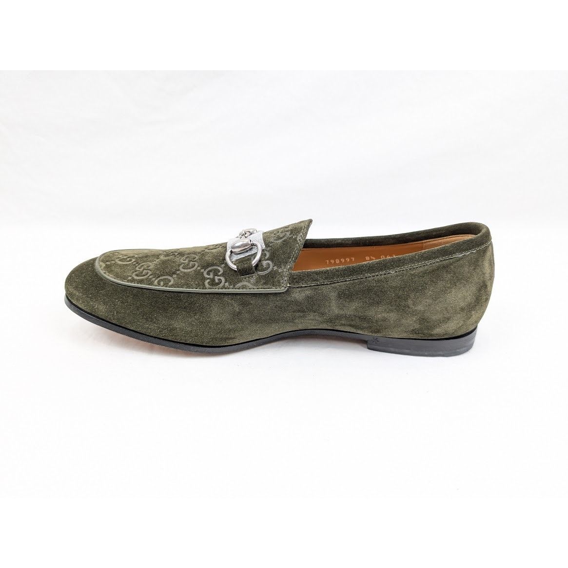 Gucci o1rshd1 Luxury Suede Loafers in Violet Green Size US 9 / EU 42 - 2 Thumbnail