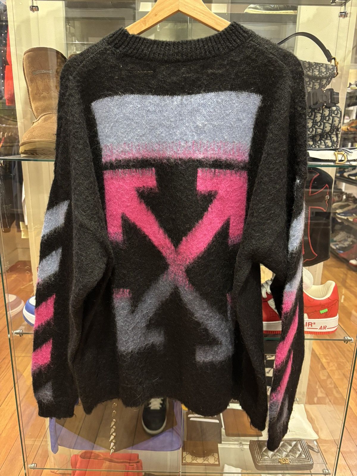 Off-White Off-White Blue Pink Gradient Knit Sweater Size US M / EU 48-50 / 2 - 2 Thumbnail