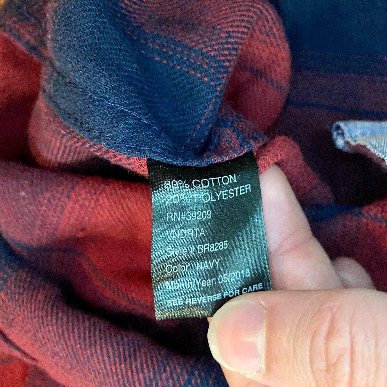 Burnside Burnside Red Blue Plaid Flannel Shirt Mens Small Womens M Size US S / EU 44-46 / 1 - 11 Thumbnail