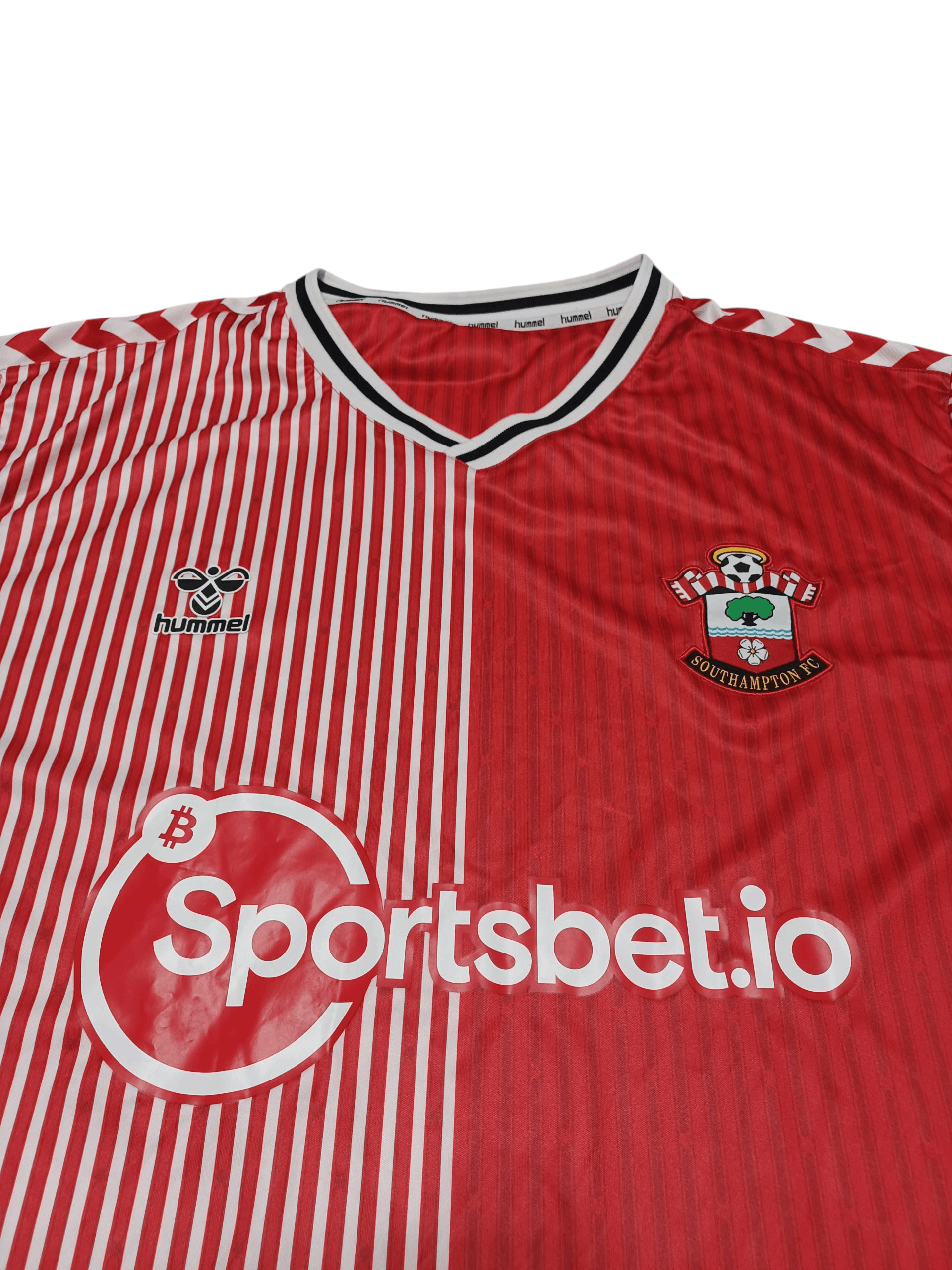 Hummel 4XL SOUTHAMPTON 2023/2024 HUMMEL VINTAGE FIRE SOCCER JERSEY Size US XXL / EU 58 / 5 - 2 Thumbnail