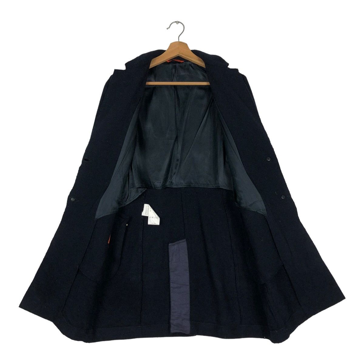Barena 🔥RICH BLACK - WOOL LONG JACKET BARENA NEPENTHES CO LTD Size US S / EU 44-46 / 1 - 15 Thumbnail