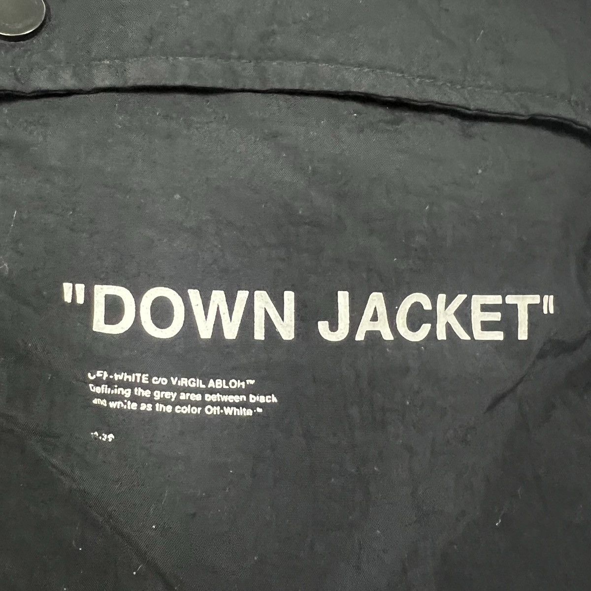 Off-White OFF-WHITE TECHNICAL FABRIC DOWN JACKET Size US M / EU 48-50 / 2 - 2 Thumbnail