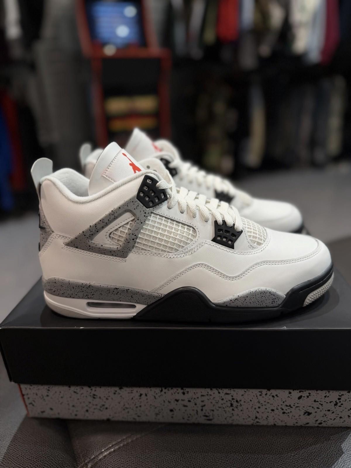 Jordan Brand Size 8 - Air Jordan 4 Retro Summit White Cement FV5029-100 Size US 8 / EU 41 - 1 Thumbnail