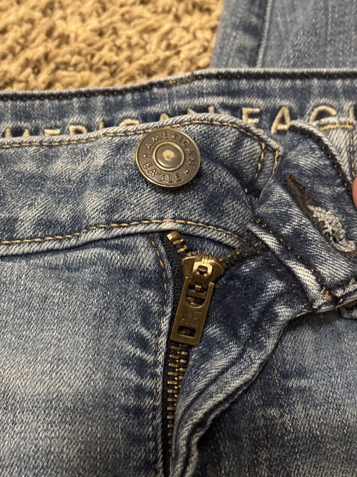 American Eagle Outfitters American Eagle Airflex+ Original Straight Jeans Size US 30 / EU 46 - 4 Thumbnail