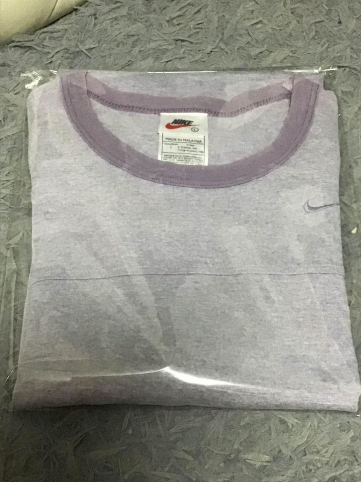 Nike × Vintage Vintage nike ringer white tag small logo Size US L / EU 52-54 / 3 - 6 Thumbnail