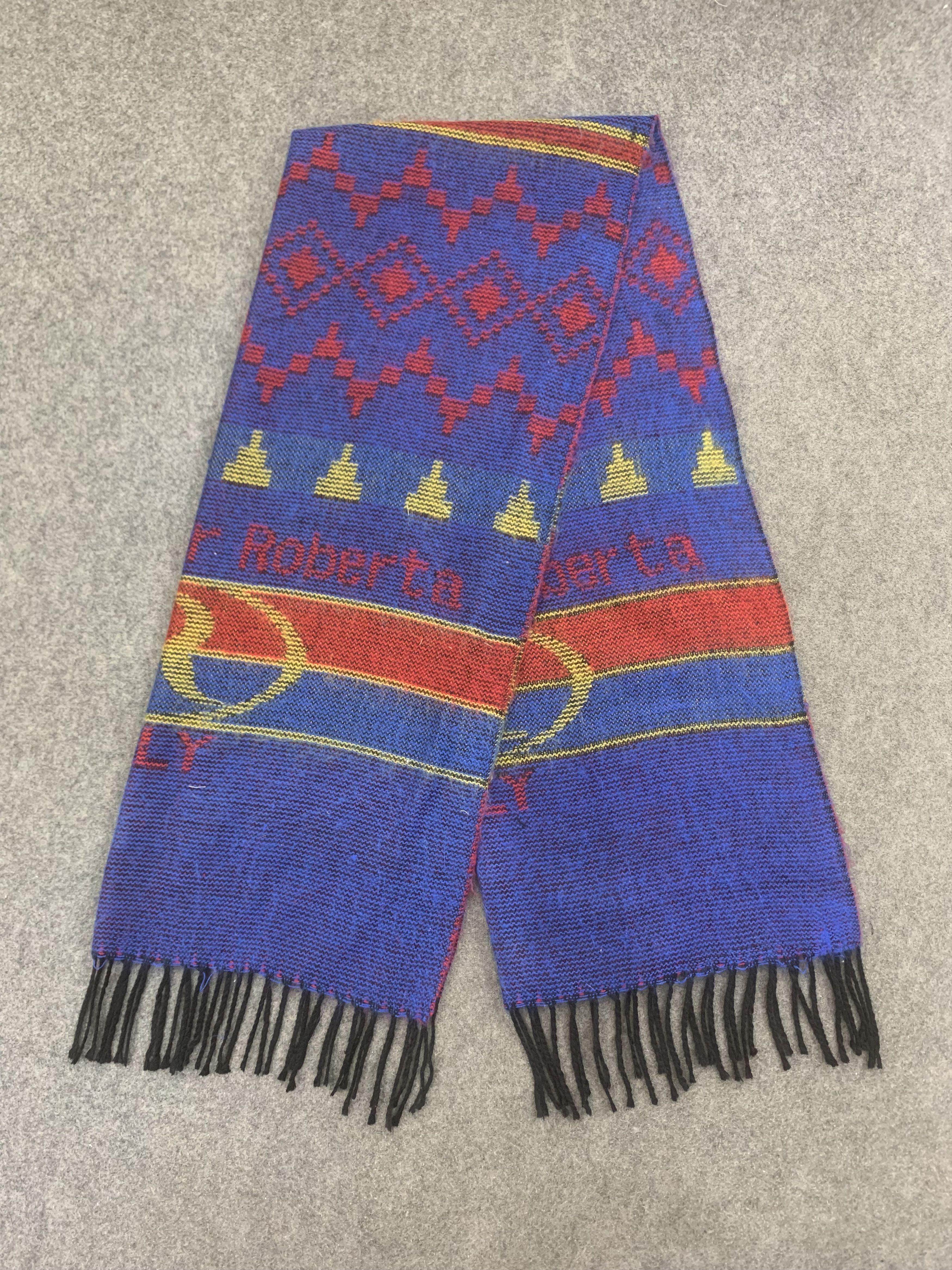 Vintage Ambassador Roberta Scarf Wool Muffler Neck Wrap BL9253 Size ONE SIZE - 4 Thumbnail
