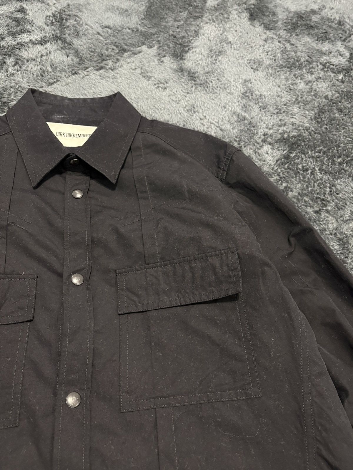 Dirk Bikkembergs Rare Dirk Bikkembergs Black Multipocket Shirt Size US L / EU 52-54 / 3 - 4 Thumbnail