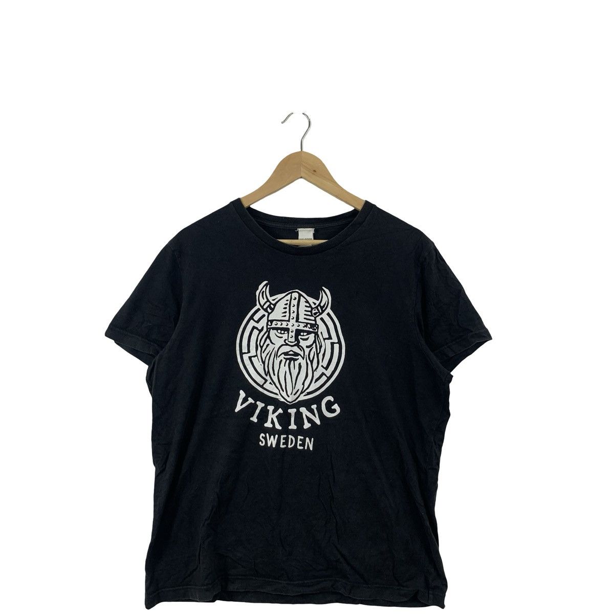 Vintage Vintage Viking Sweden Graphic Norse Warrior Print Tee Nordi Size US XL / EU 56 / 4 - 5 Thumbnail
