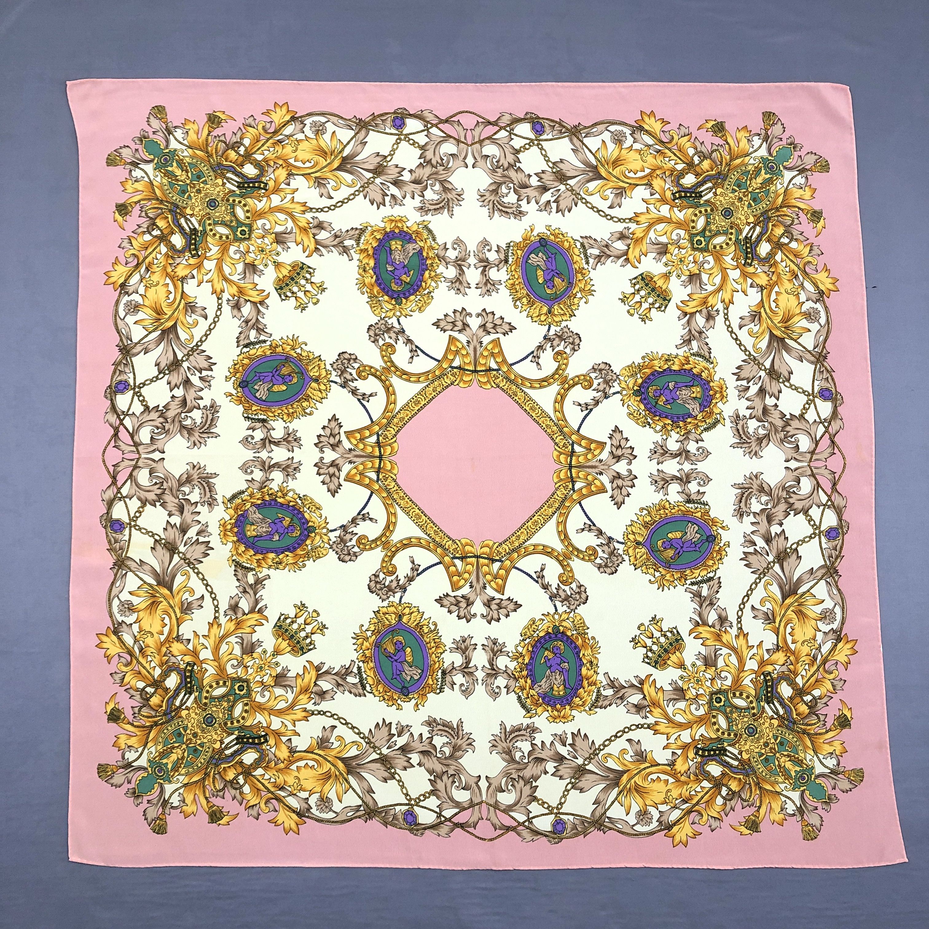 Other Vintage Luxury SILK Scarf Twill Stole Wraps Scarves Size ONE SIZE - 1 Thumbnail