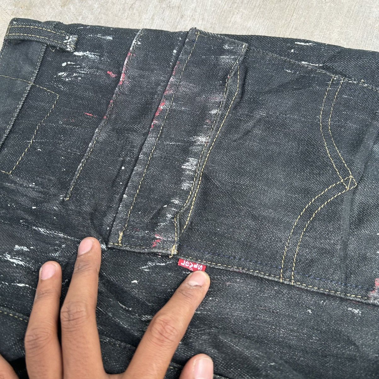 Levi's Vintage 90s LEVI'S ENGINEERED Paint Stain Motif Size US 33 - 21 Thumbnail