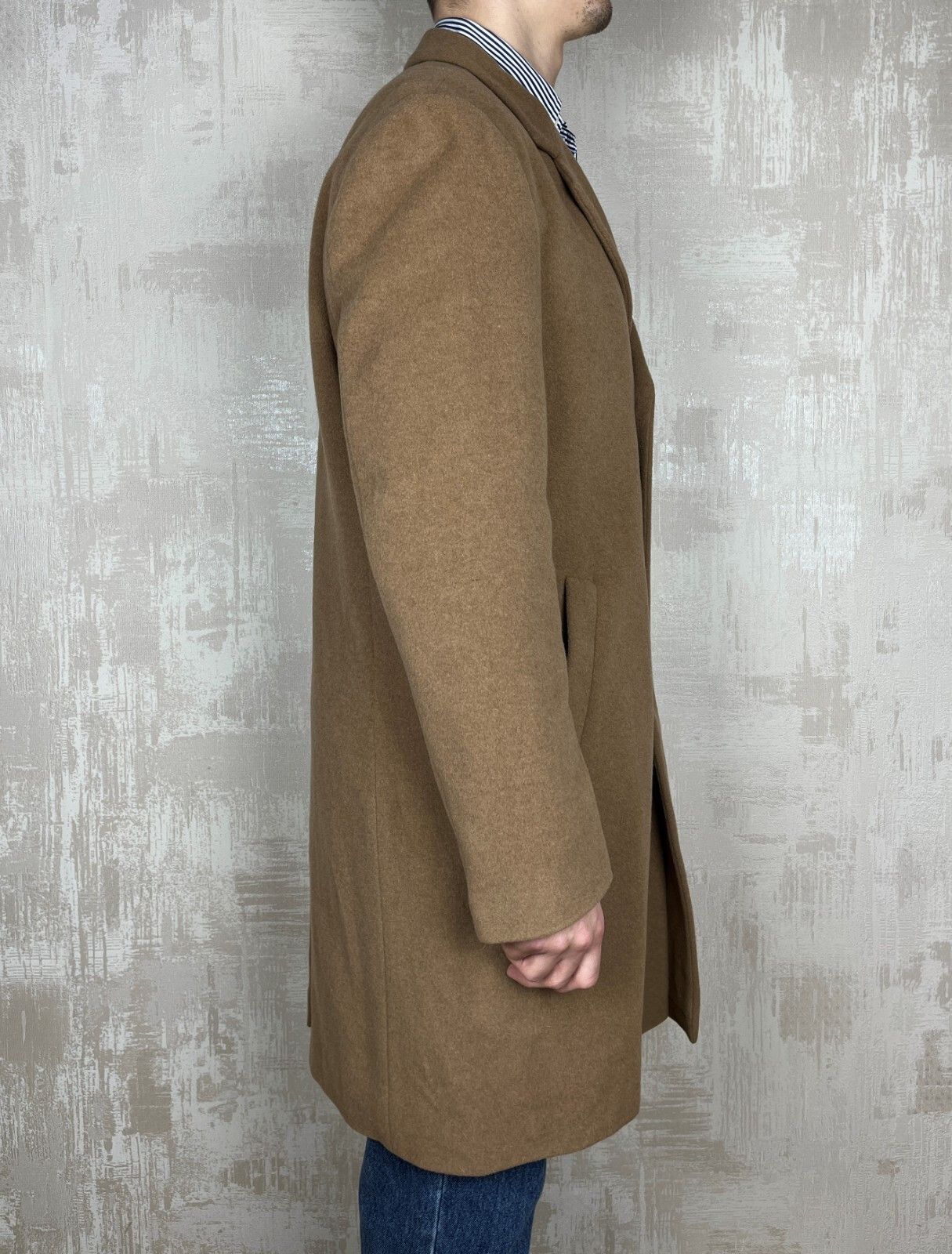 Aldo ALDO COLITTI Tessuti di Fabio Bertone Wool Cashmere Coat Size US XL / EU 56 / 4 - 8 Thumbnail