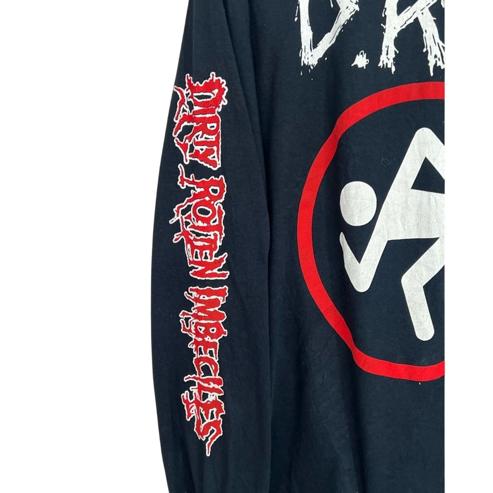 Gildan D.R.I. Dirty Rotten Imbeciles Tour Band Tee Longsleeve Shirt Size US XL / EU 56 / 4 - 5 Thumbnail