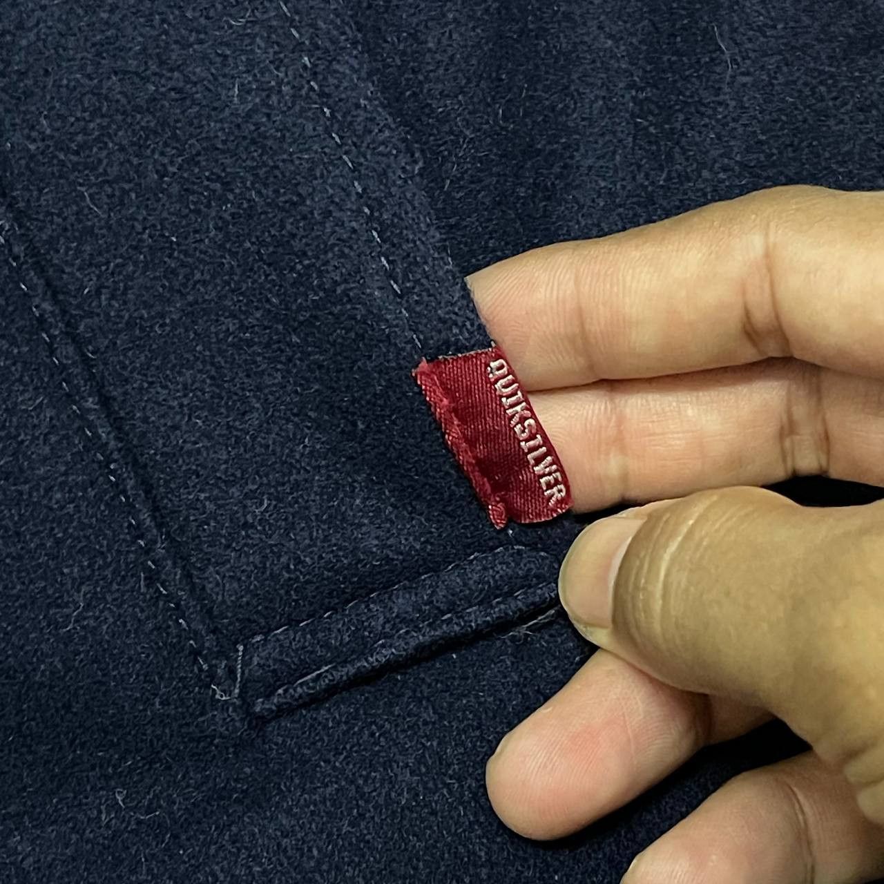 Quiksilver Vintage Quiksilver Wool Coat Leather Sleeve Size US M / EU 48-50 / 2 - 6 Thumbnail