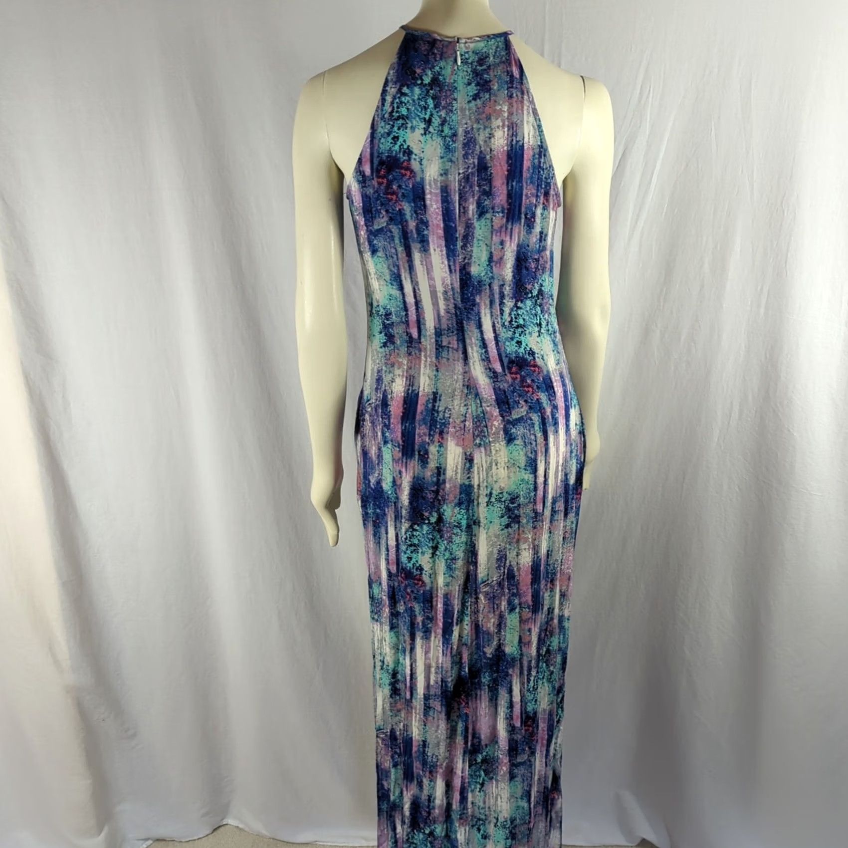 Vintage A NEW APPROACH Maxi Dress Size 4 Multi 100% Rayon Sleeveless NWOT Casual Party/Cocktail Womens Dress Size S / US 4 / IT 40 - 4 Thumbnail