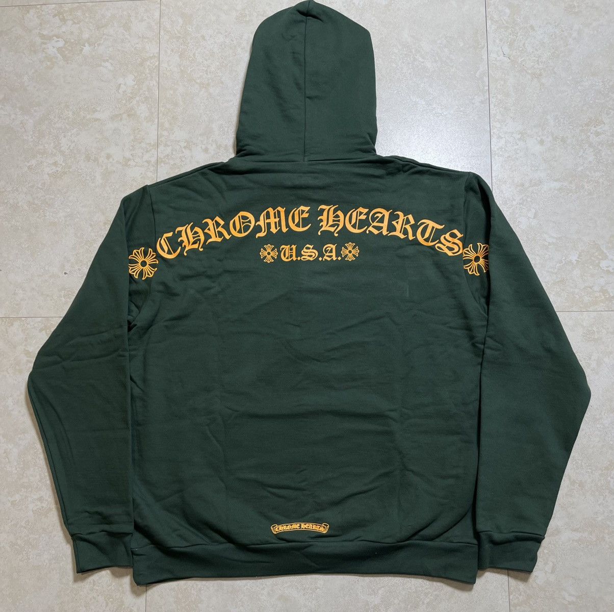 Chrome Hearts × Designer Chrome hearts green pullover hoodie online exclusive Size US L / EU 52-54 / 3 - 2 Thumbnail