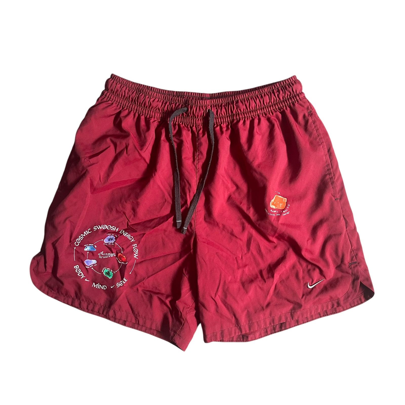 Nike NIKE Cosmic Swoosh Energy Flow Sweat Shorts In Red Medium Size US 30 / EU 46 - 1 Thumbnail