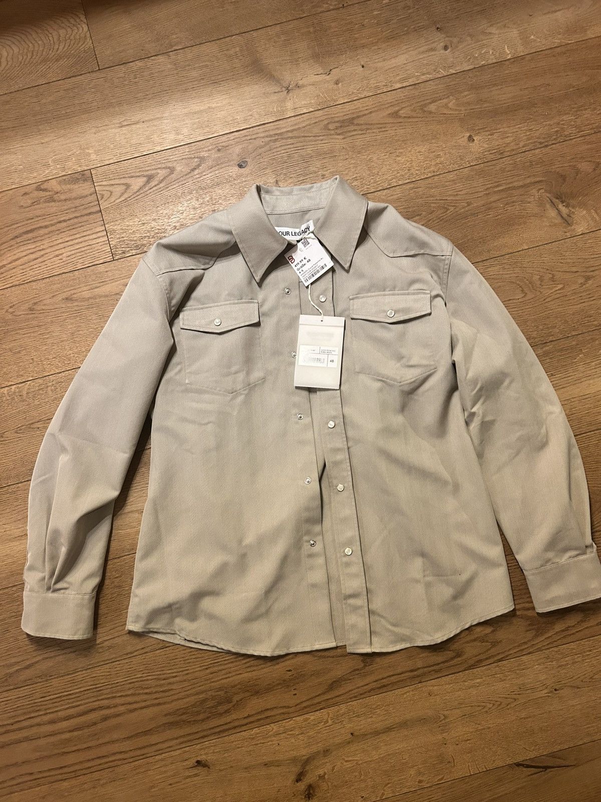 Our Legacy Our Legacy Frontier Shirt Lucid Pistachio Rural Wool Size US L / EU 52-54 / 3 - 1 Thumbnail