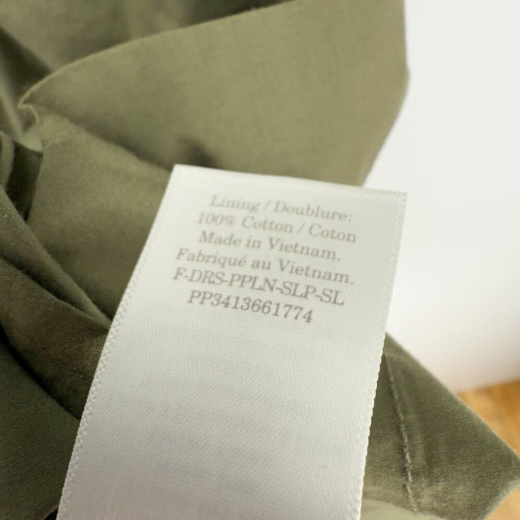 Everlane EVERLANE Poplin V-Neck Slip Dress in Kalamata Green Shift 6 Size M / US 6-8 / IT 42-44 - 7 Thumbnail