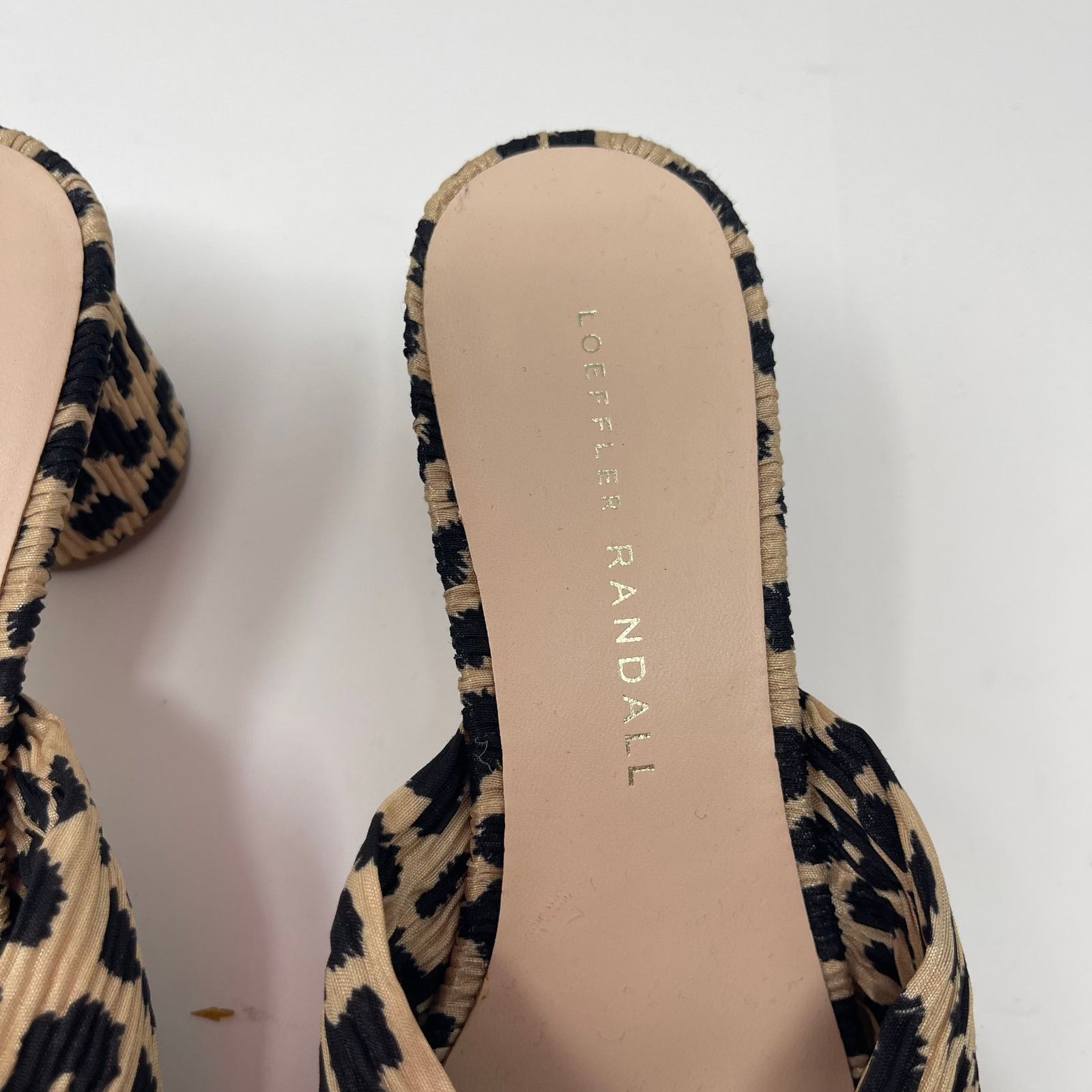 Loeffler Randall Loeffler Randall Emilia Leopard Pleated Bow Sandal sz 6 Size US 6 / IT 36 - 8 Thumbnail