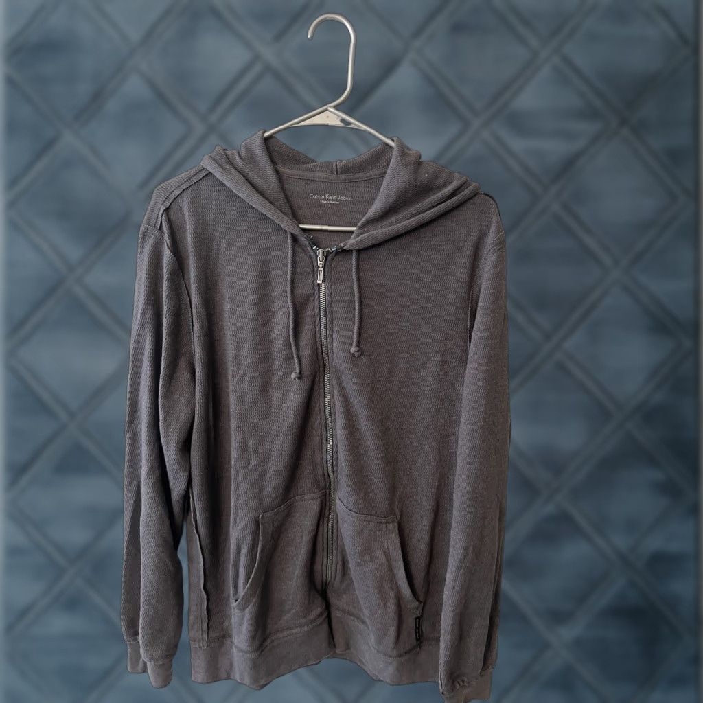 Calvin Klein Calvin Klein Jeans Gray Hoodie Zip Up Small Size US S / EU 44-46 / 1 - 1 Thumbnail