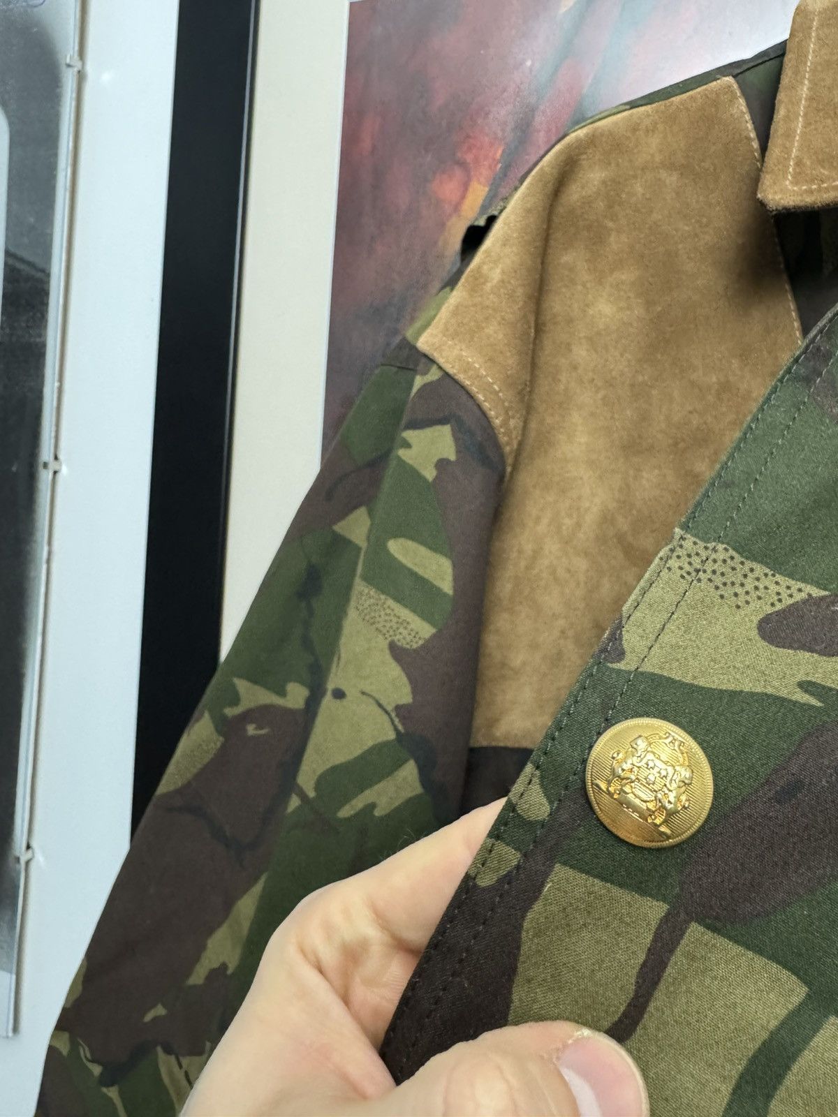 Celine Celine Hunting Camo Parka Hedi Slimane Suede Brown Gold Size US M / EU 48-50 / 2 - 7 Thumbnail