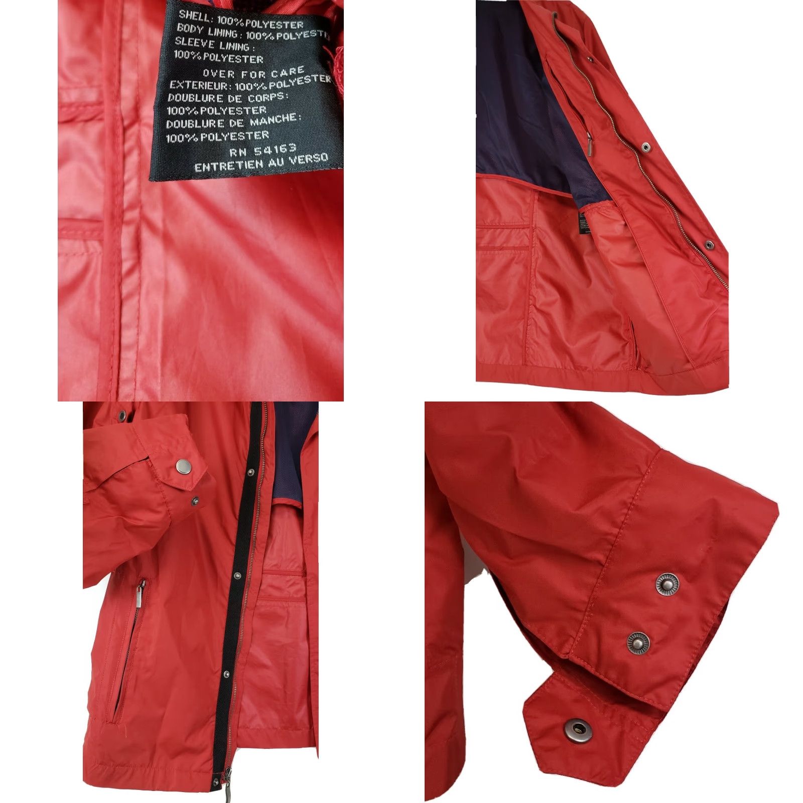 Cole Haan Cole Haan Jacket Womens Small Red Full Zip Snap Button Zip Pockets Coat Ladies S Size S / US 4 / IT 40 - 8 Thumbnail