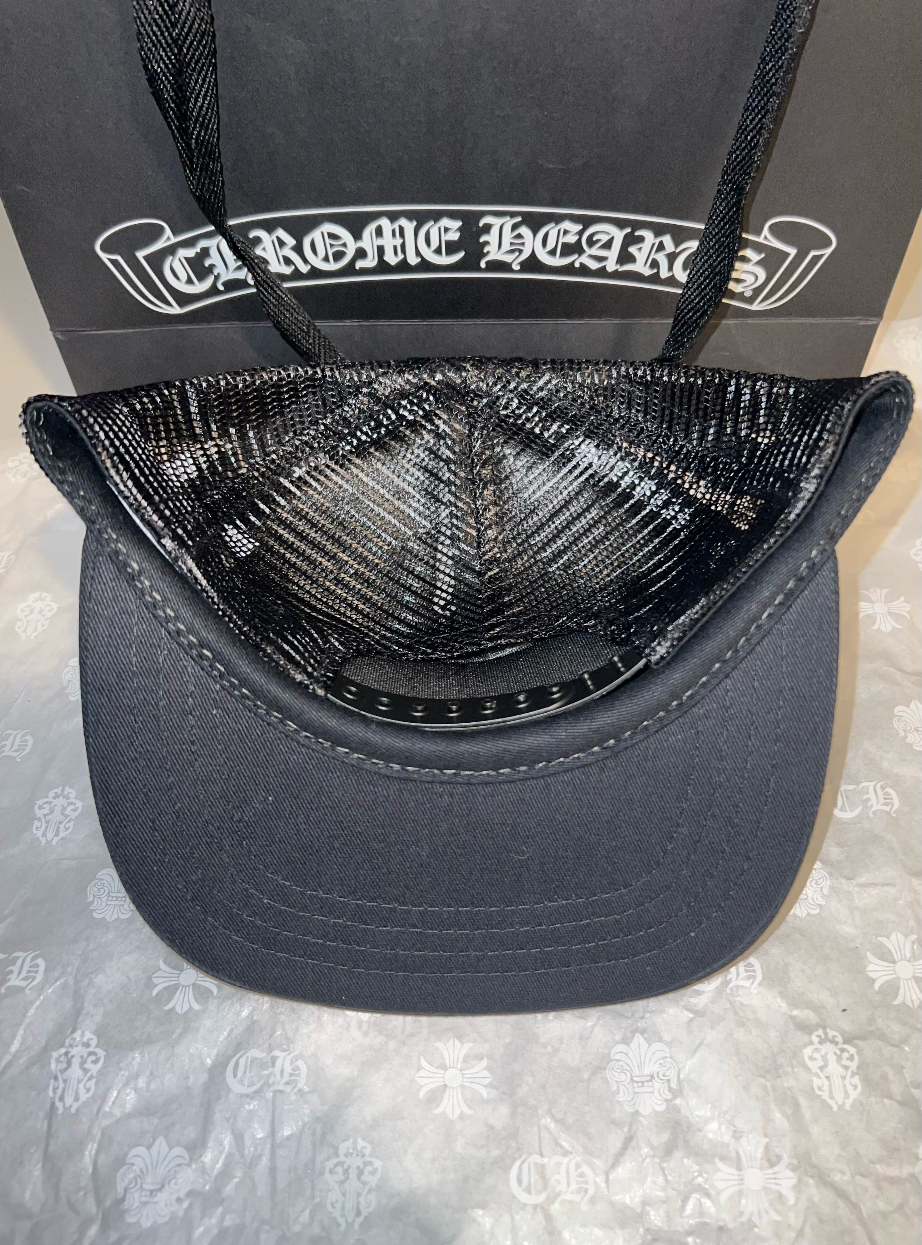 Chrome Hearts Chrome Hearts FUCK Trucker Hat (Black) Size ONE SIZE - 3 Thumbnail
