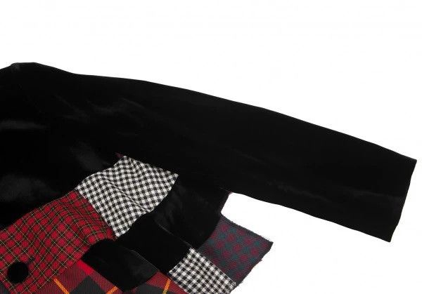 Comme des Garcons Comme Des Garcons Black Vintage Patchwork Velvet Crew Neck Size XS / US 0-2 / IT 36-38 - 6 Thumbnail