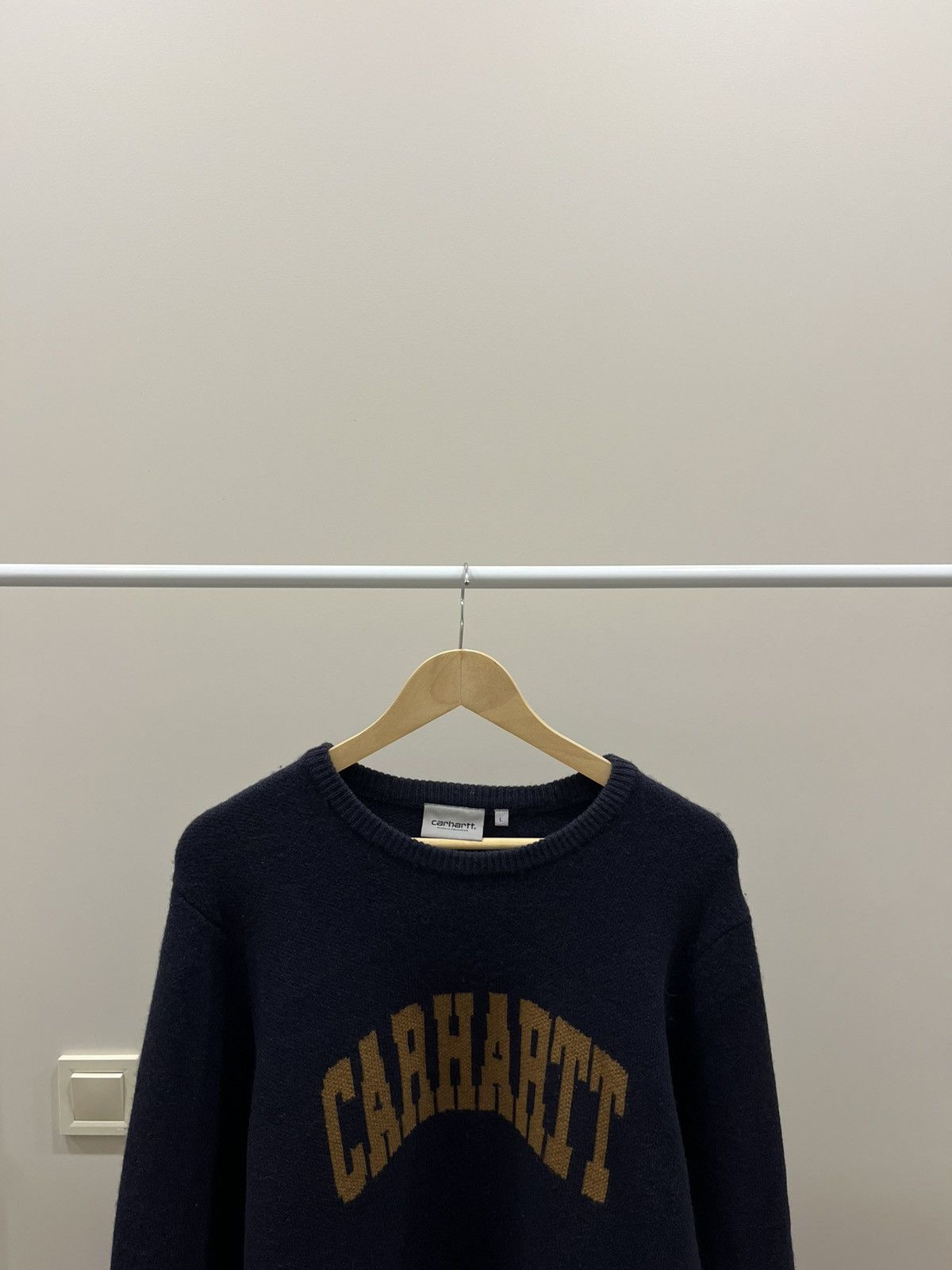 Carhartt Carhartt Big Logo Camo Knit Sweater Size US L / EU 52-54 / 3 - 2 Thumbnail