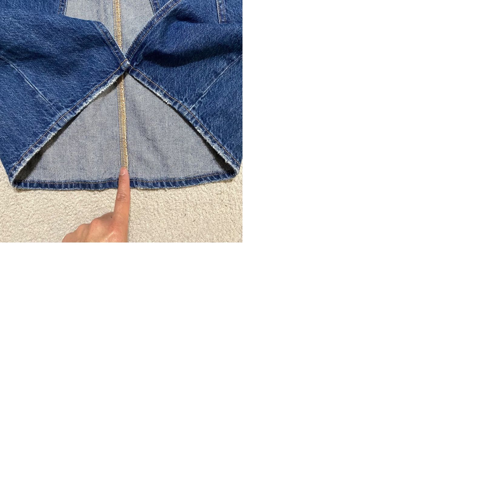 American Eagle Outfitters American Eagle Outfitters Skirt Blue Denim Cargo Pockets Low Rise Maxi Women 6 XS? Size 28" / US 6 / IT 42 - 9 Thumbnail