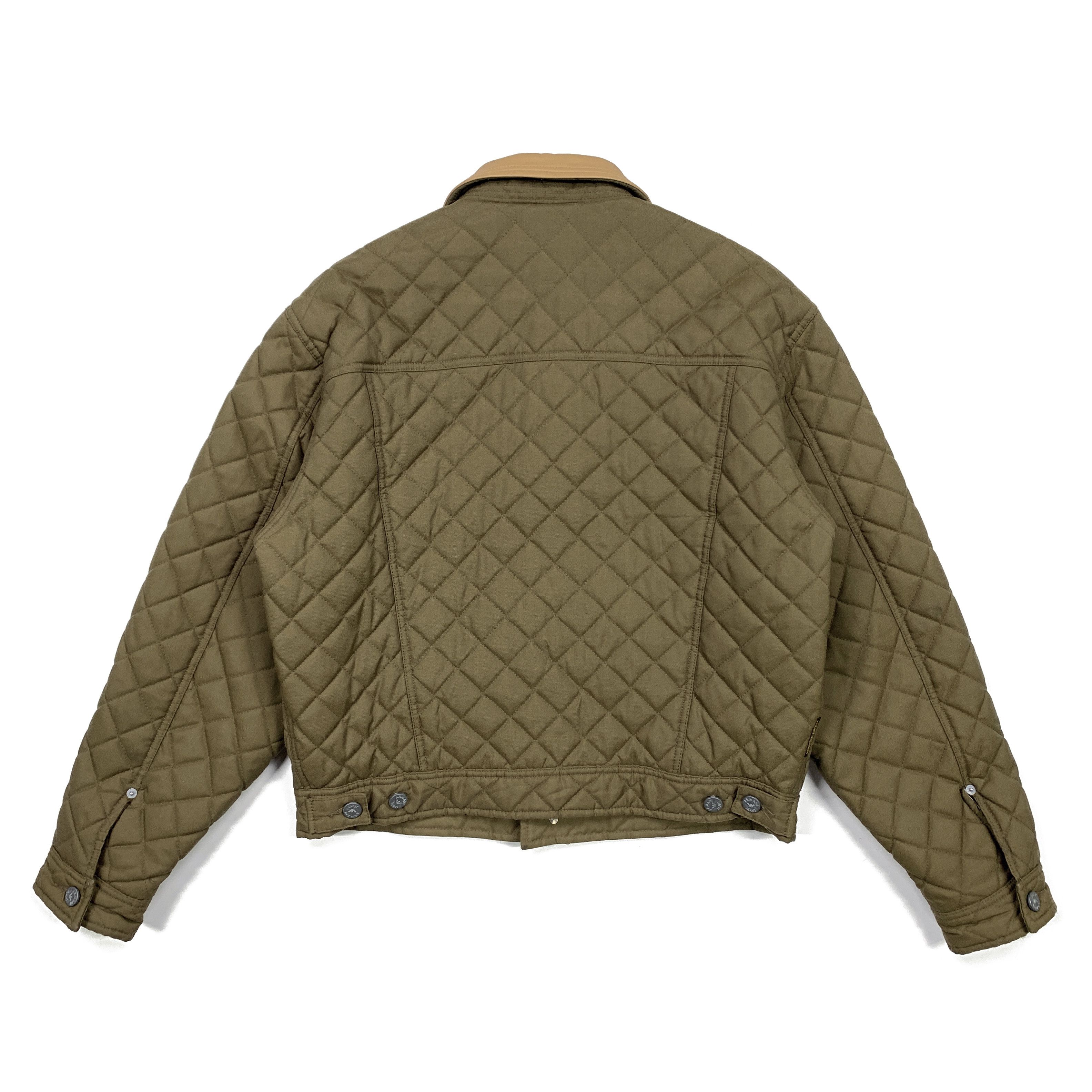 Armani 90s Quilted Nylon Trucker Jacket Size US M / EU 48-50 / 2 - 2 Thumbnail
