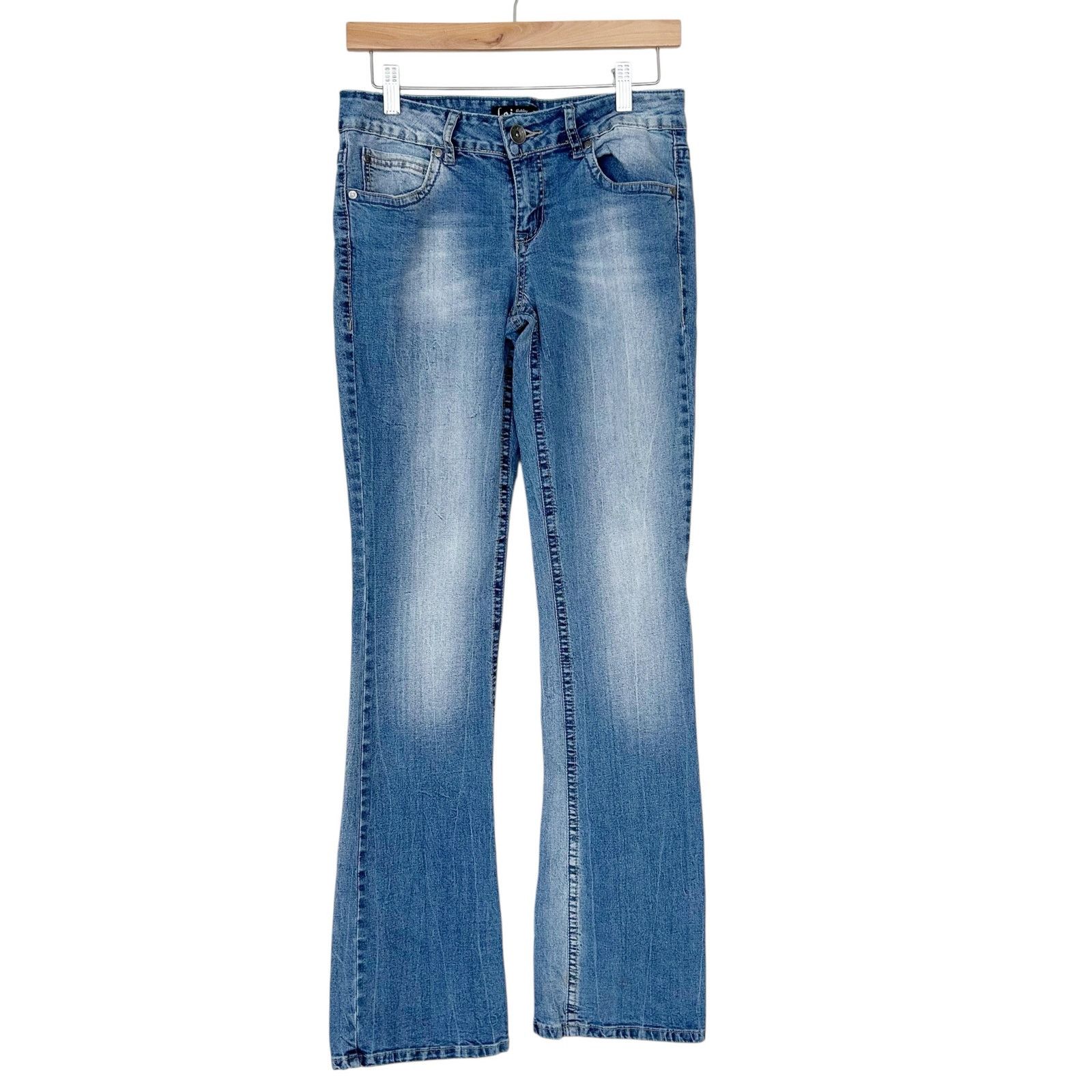 Other Vintage LEI Ashley Low Rise Boot Cut Jeans Sz 9 Size 29" - 1 Thumbnail