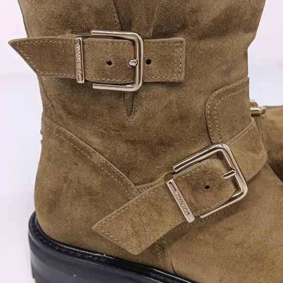 Jimmy Choo Jimmy Choo Youth II Caper Green Suede Ankle Boots - EU36/US6 Size US 6 / IT 36 - 8 Thumbnail
