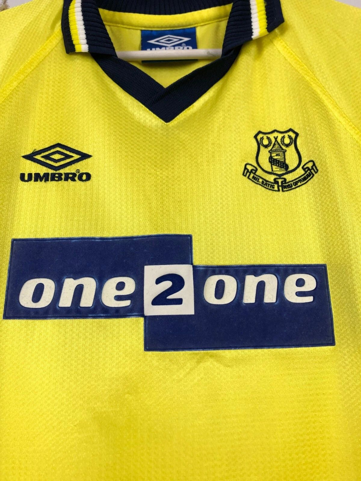 Umbro Everton Third football Soccer shirt Jersey Tee 1998 Boys 12 Size US XXS / EU 40 - 3 Thumbnail