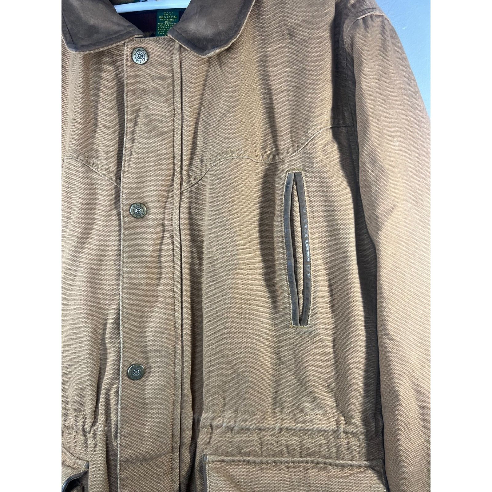 Cabelas Cabela's Duck Canvas Field Jacket Blanket Flannel Lined Chor Size US L / EU 52-54 / 3 - 4 Thumbnail