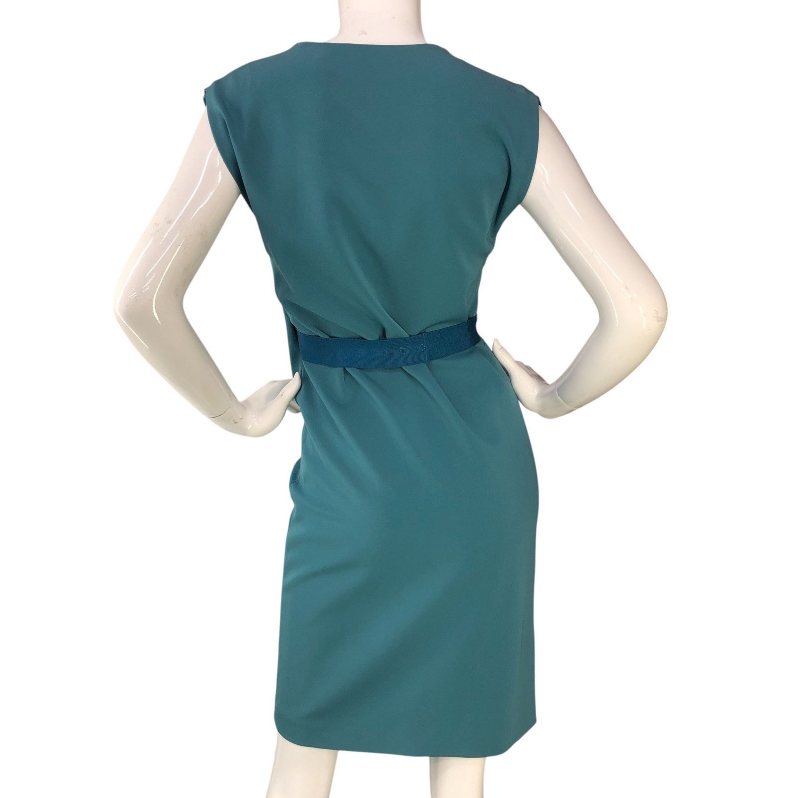 Elie Tahari Elie Tahari Womens Size 0 Dress Dalia Half Wrap Style Teal Size XS / US 0-2 / IT 36-38 - 7 Thumbnail