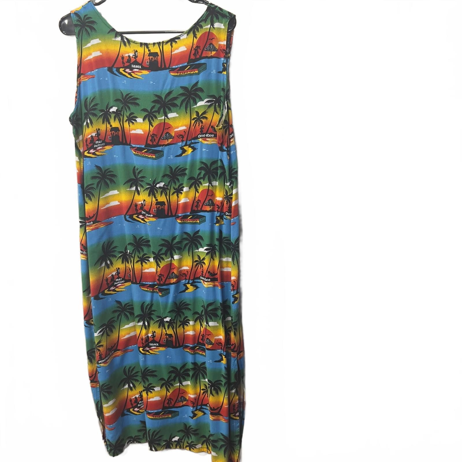 Other South Coast Tropical Print Casual Sleeveless Dress Size L / US 10 / IT 46 - 4 Thumbnail