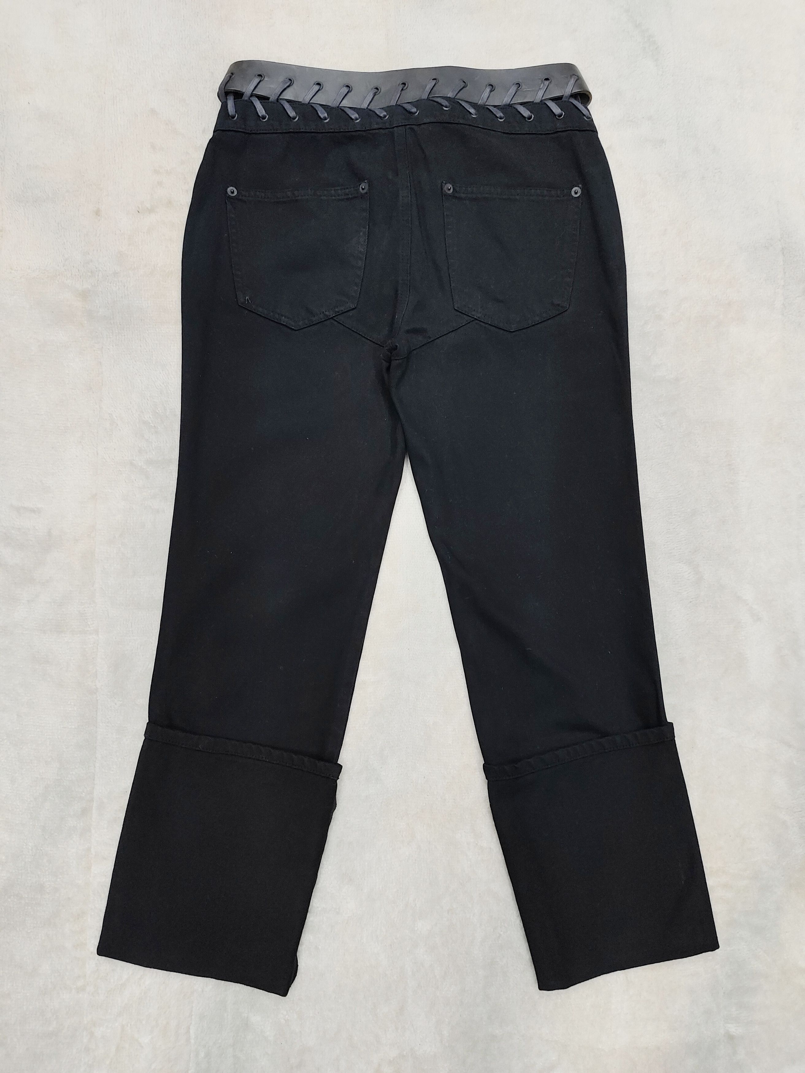 Alexander McQueen Alexander McQueen❤️‍🔥Gothic Bondage Lace Up Belted Pants Size US 31 - 5 Thumbnail