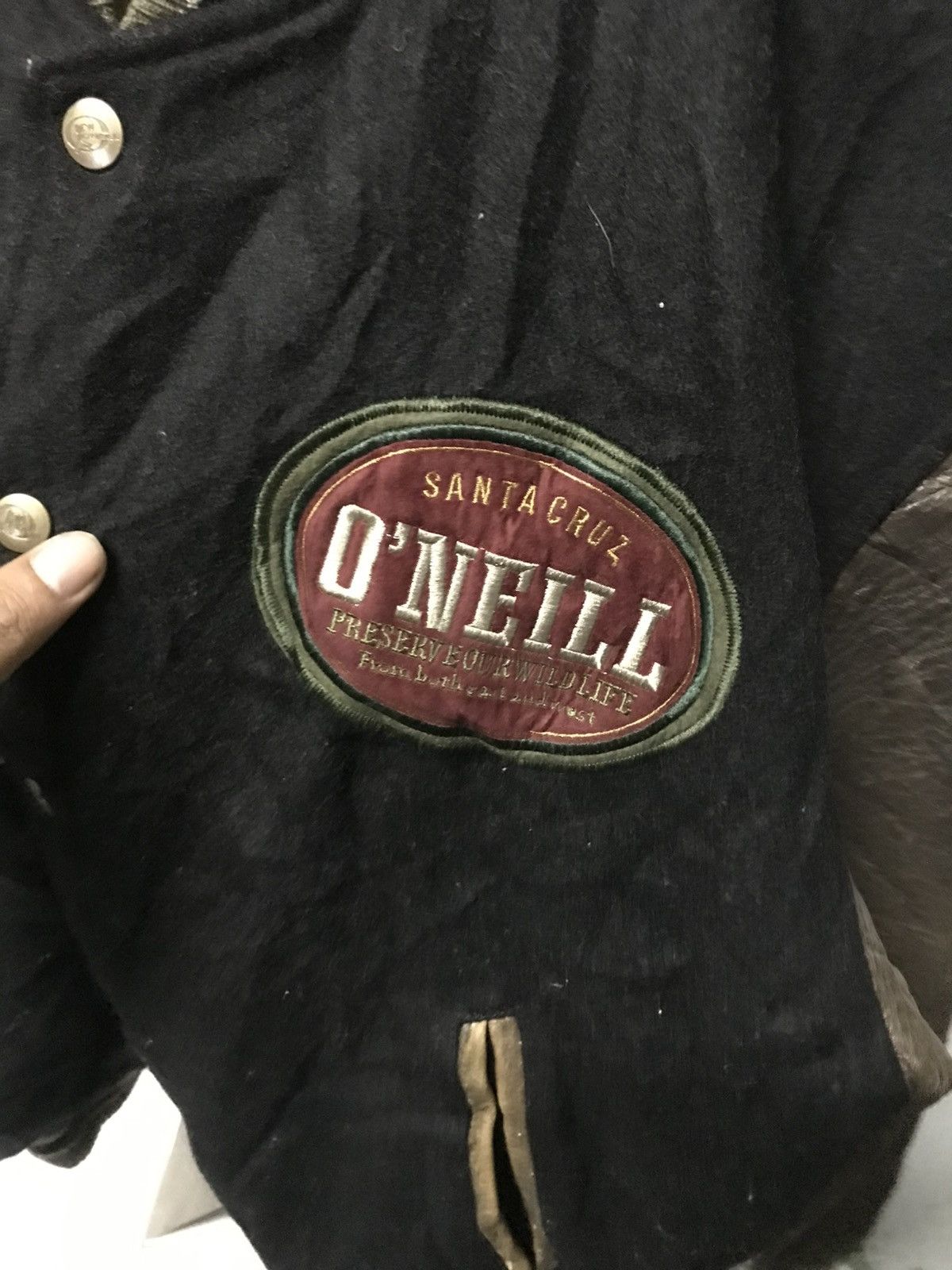 O'Neill VINTAGE ONEILL WOOL LEATHER VARSITY Size US L / EU 52-54 / 3 - 11 Thumbnail
