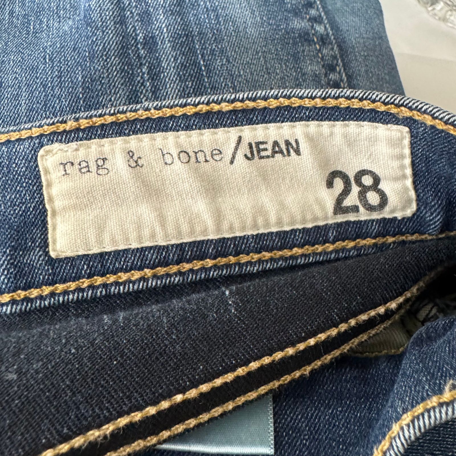 Rag & Bone Jean Mid Rise Boot Elma Womens Jeans Size 28