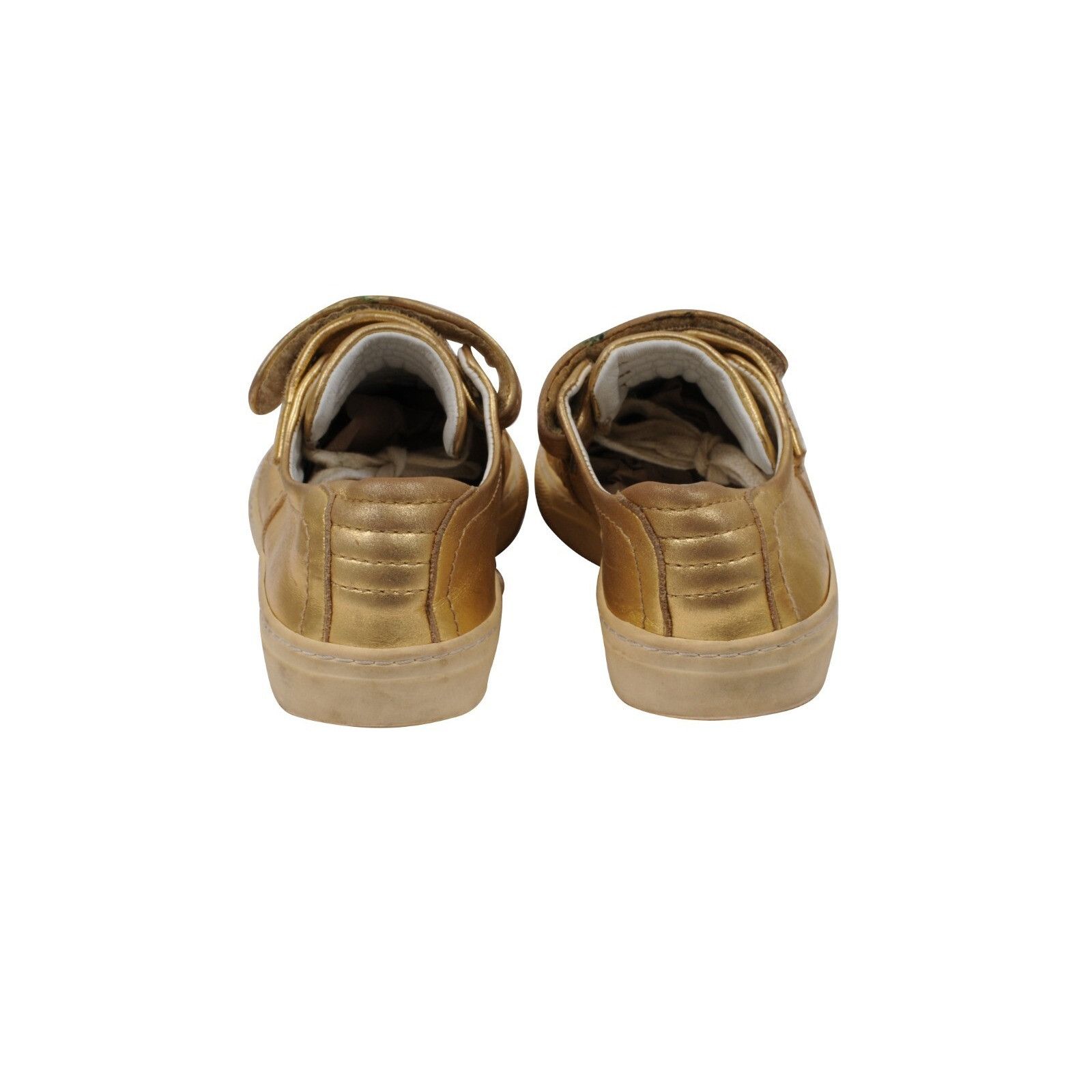 Pierre Hardy Low Top Strap Sneakers Gold Leather Size US 8 / IT 38 - 7 Thumbnail